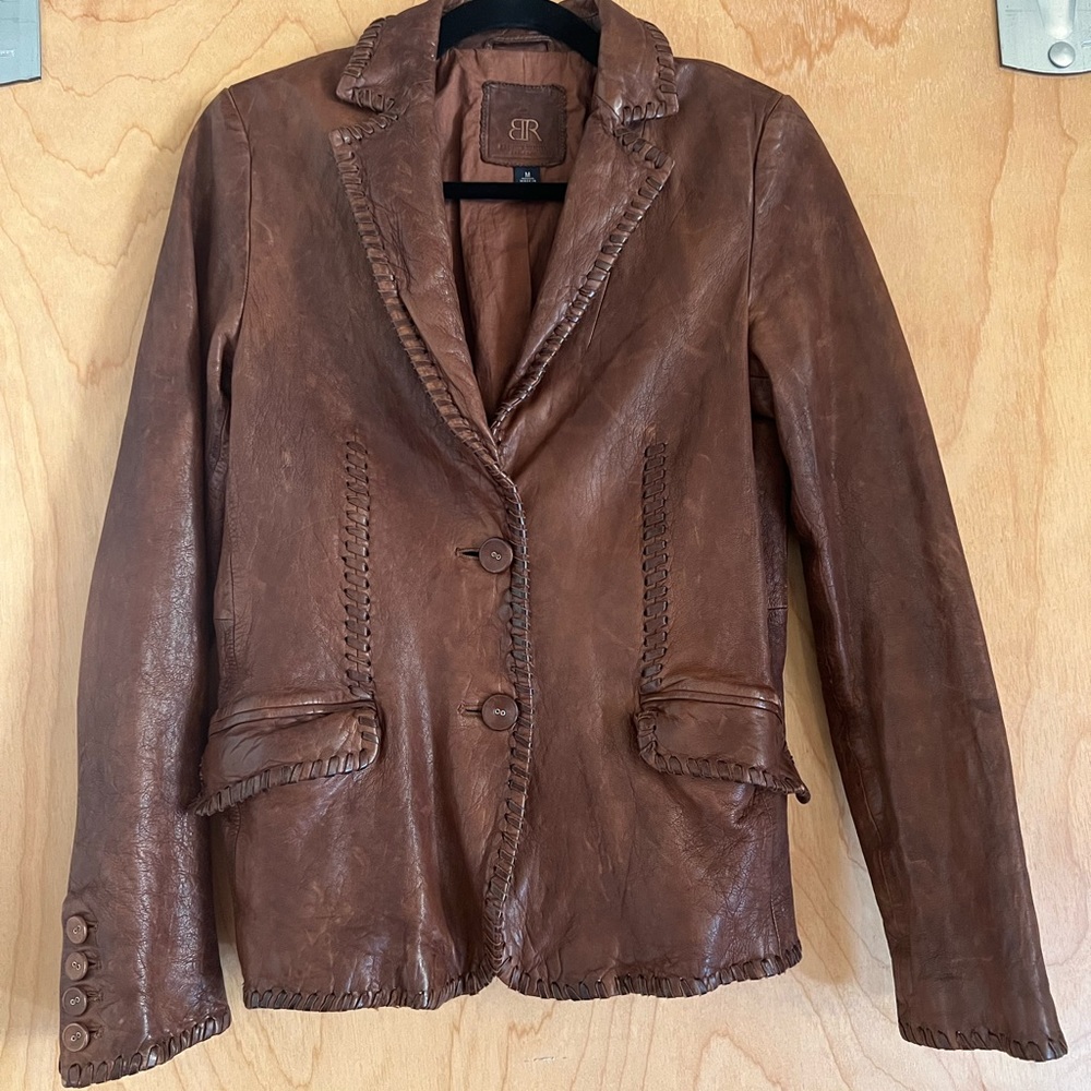 100% Premium Leather Banana Republic jacket